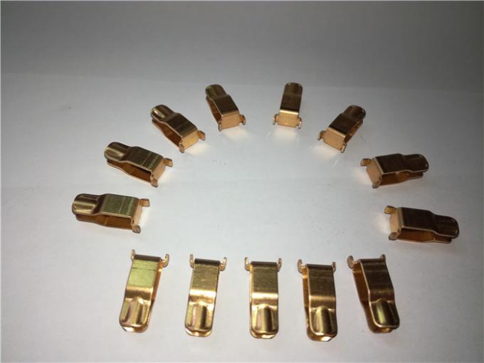BeCu Brass Stamping Parts One Row Cavity For Wall Switch Plugs / Sockets 1